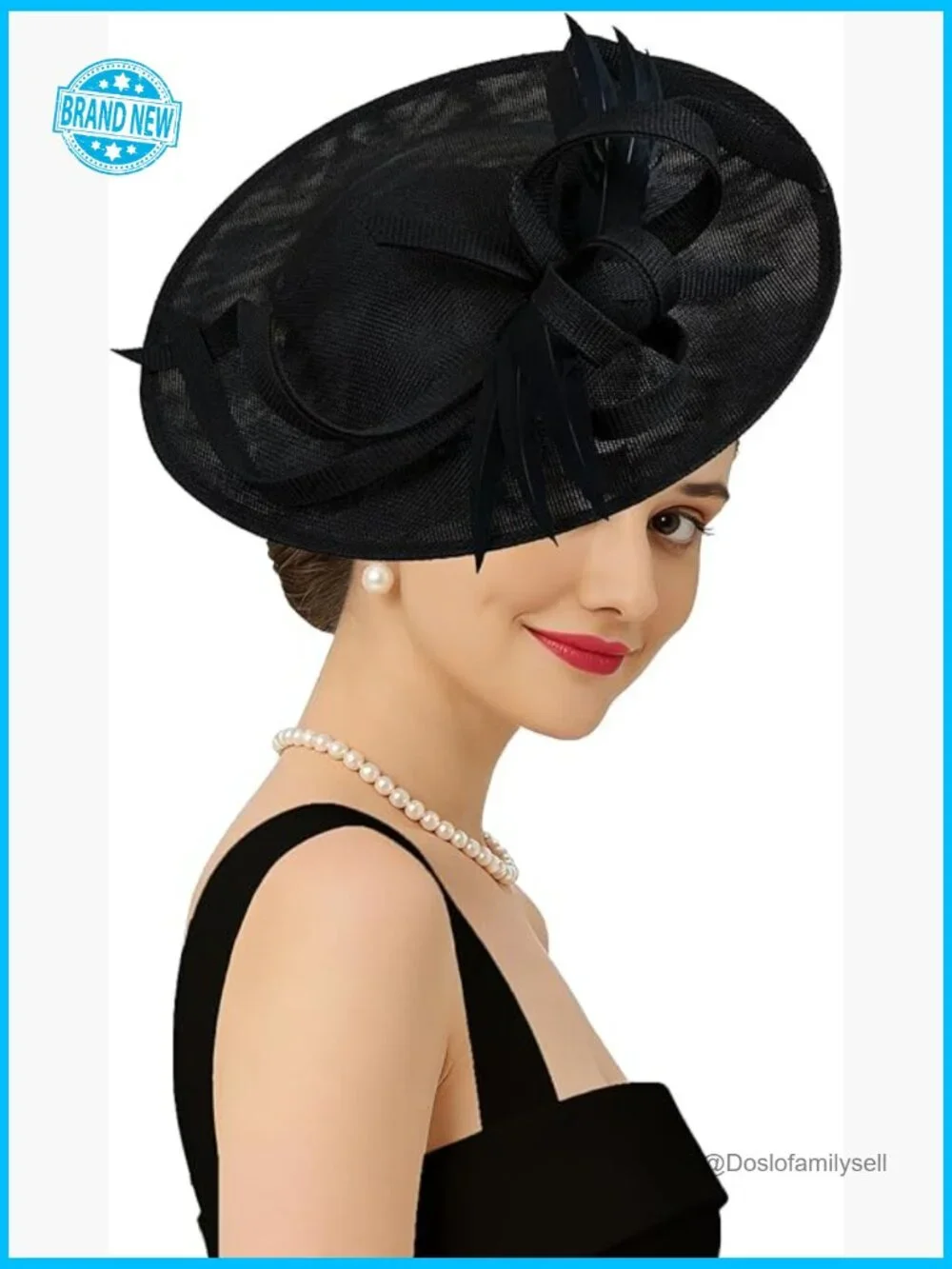 Vintage Feather Fascinator Hat Headband Retro Derby Tea Party Wedding Cocktail